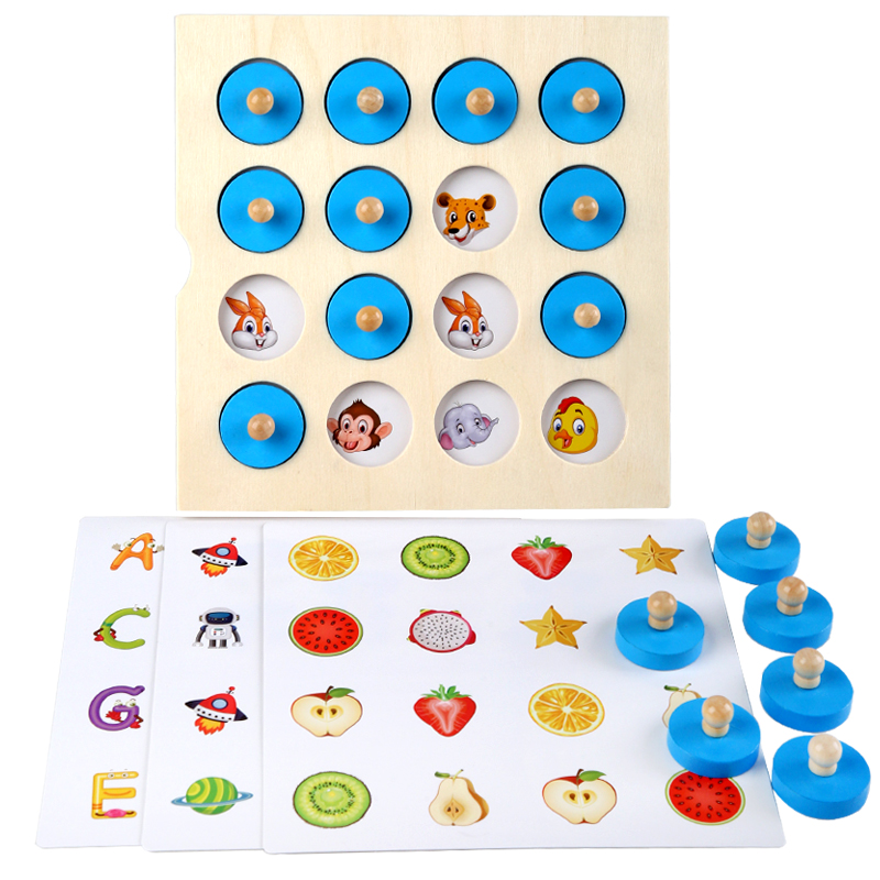 Board Game Oath - Montessori memory chess game 3D wooden