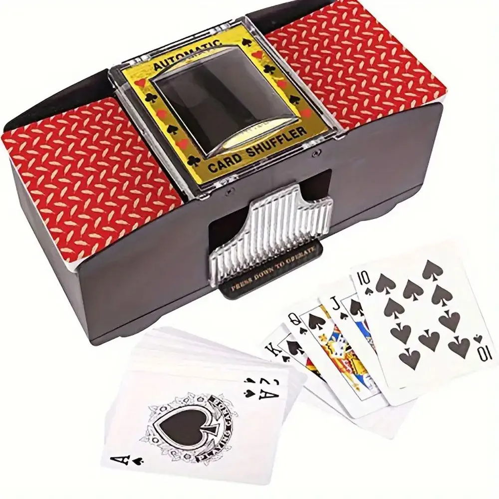 Board Game History - Battery Operated Automatic Poker Card Shuffler