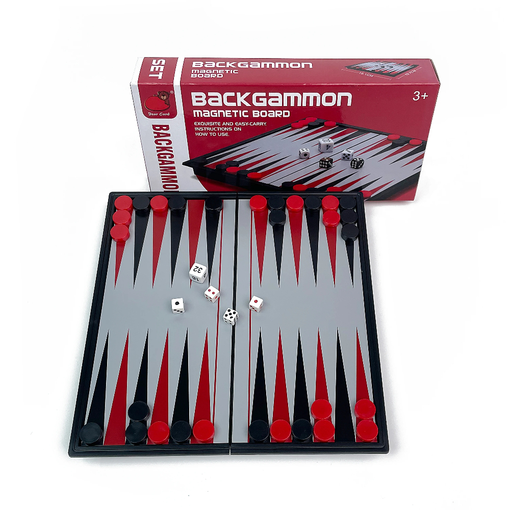 Board Game Live - Foldable Magnetic Backgammon Board Game Portable