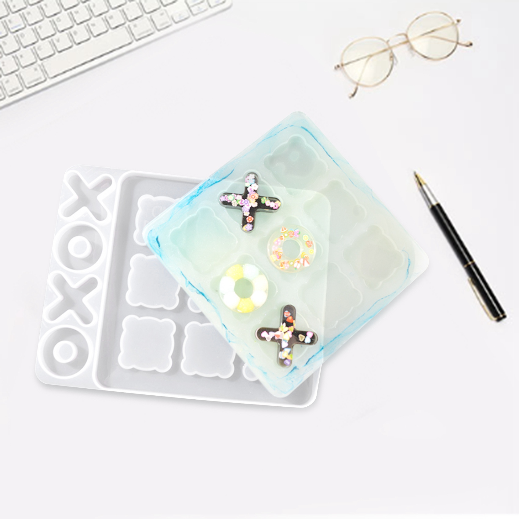 ABIY Tic Tac Toe Game Resin Mo - Board Game For Kids のレビューと価格