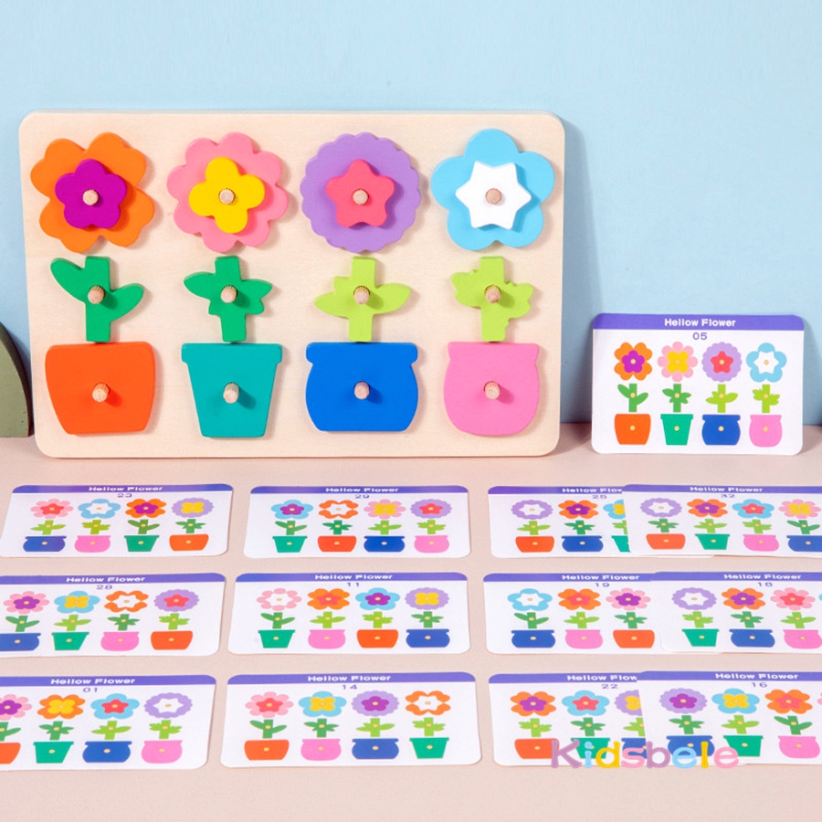 Montessori DIY Wooden Flower P - Board Game History のレビューと価格