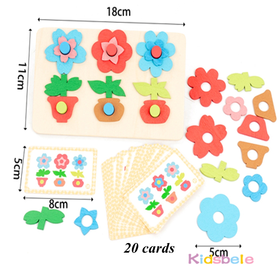 Montessori DIY Wooden Flower P - Board Game History のレビューと価格