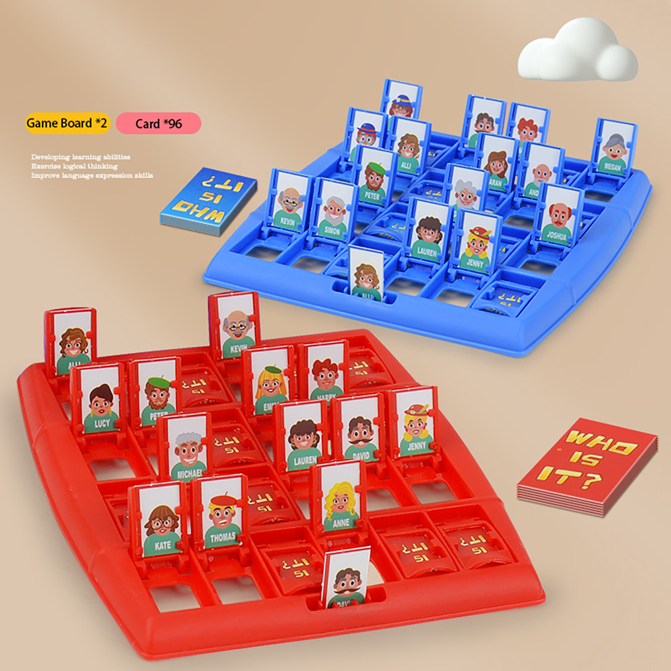 Family Guessing Board Game Who - Board Game Family のレビューと価格