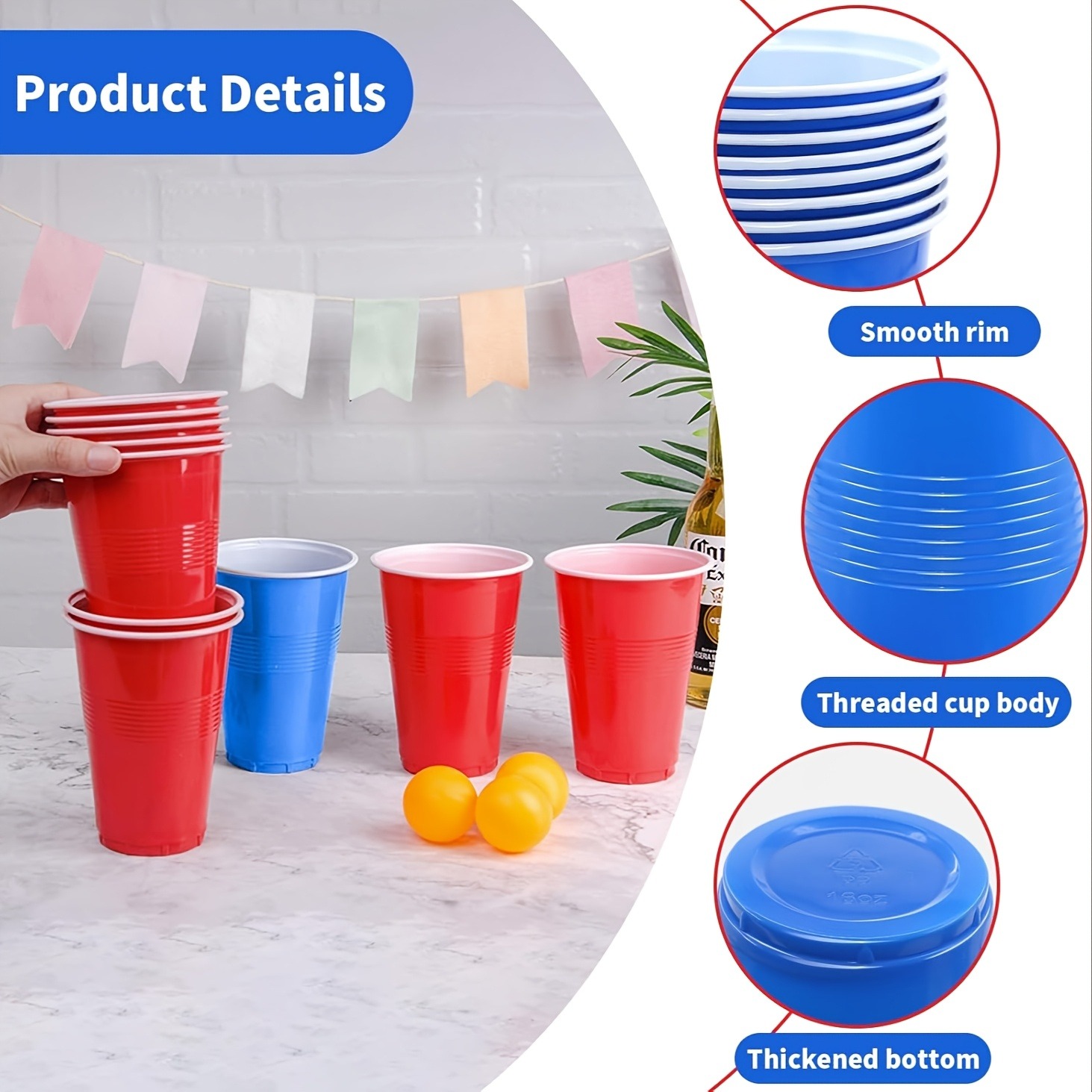 Beer Pong Game Set & Party Cup - Board Game Solo のレビューと価格