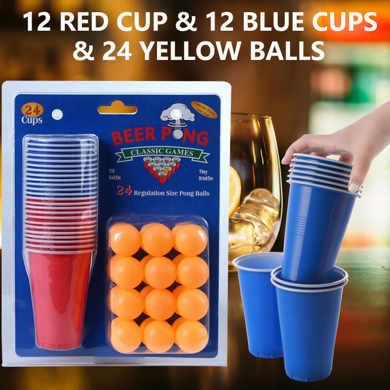 Beer Pong Game Set & Party Cup - Board Game Solo のレビューと価格