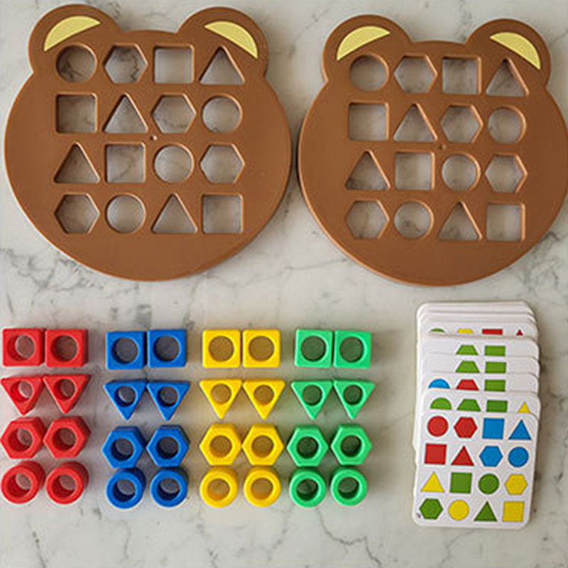 New 1Pc Children Puzzles Geome - Board Game Quick のレビューと価格