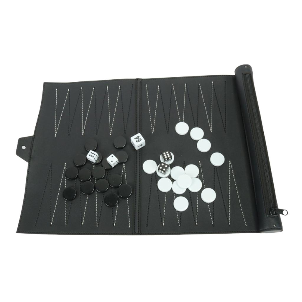 Vintage PU Leather Backgammon  - Board Game For 5 Players のレビューと価格