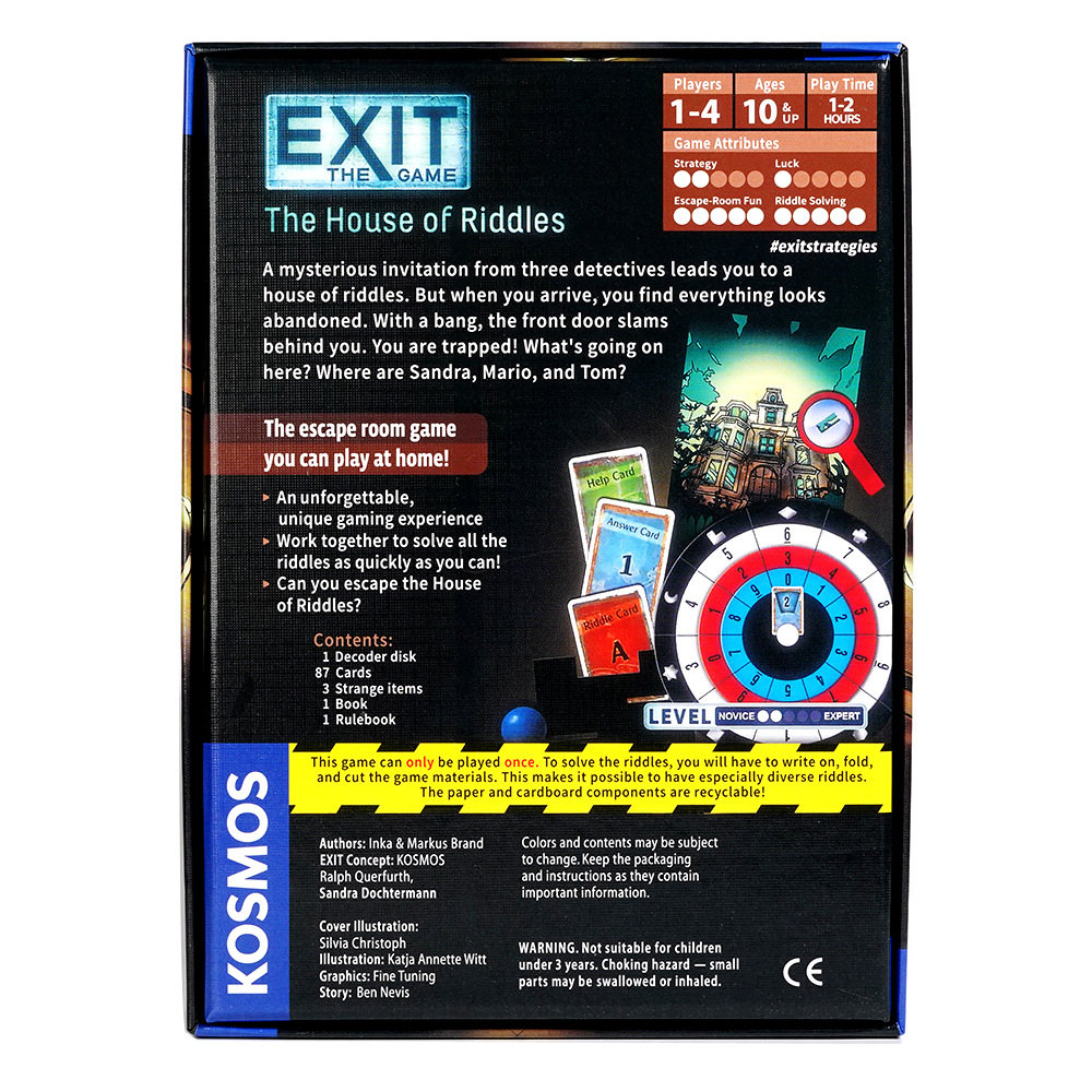 EXIT: The House of Riddles - U - Board Game Risk のレビューと価格