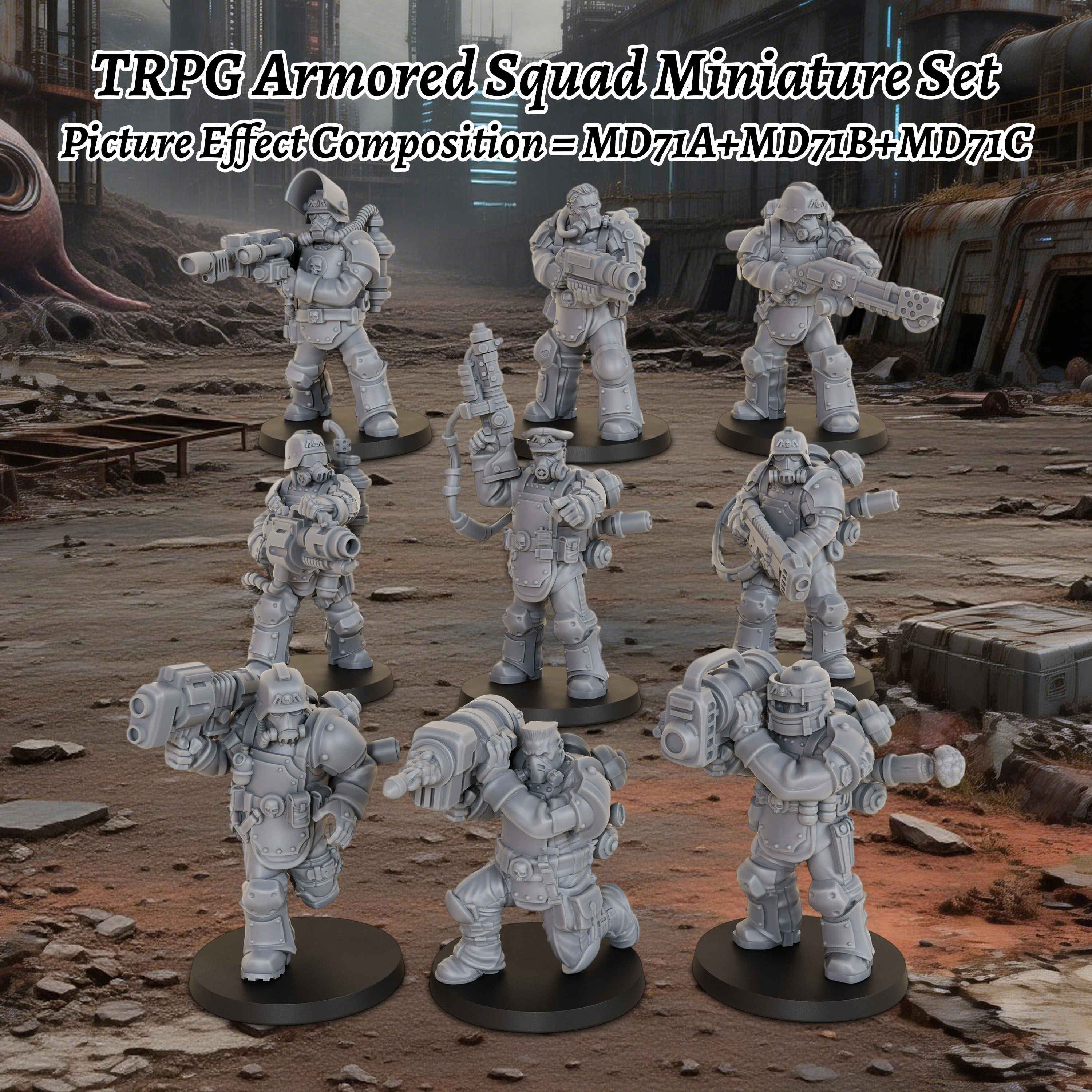 Sci-Fi Armored Squad Miniature - Board Game Zombie のレビューと価格