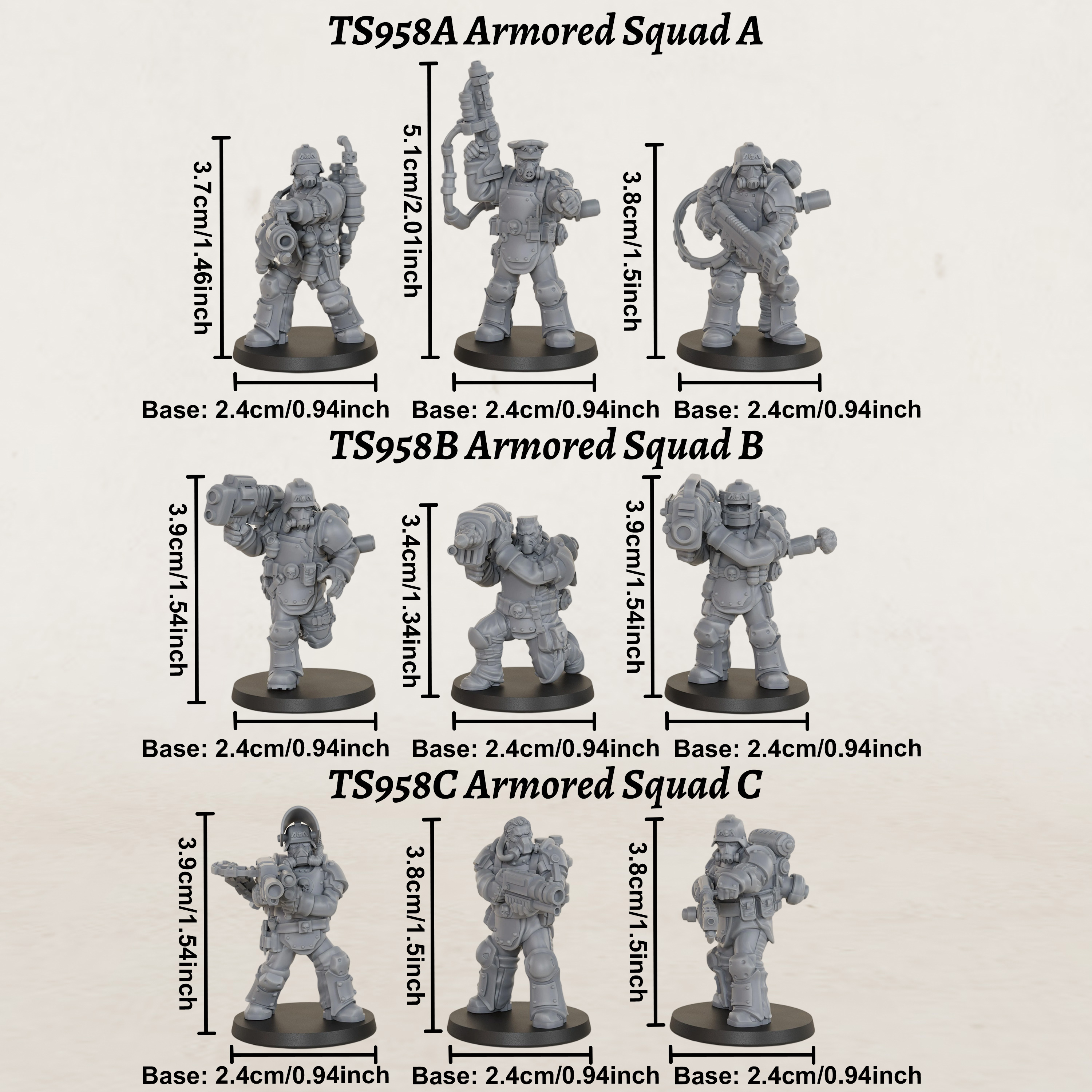 Sci-Fi Armored Squad Miniature - Board Game Zombie のレビューと価格