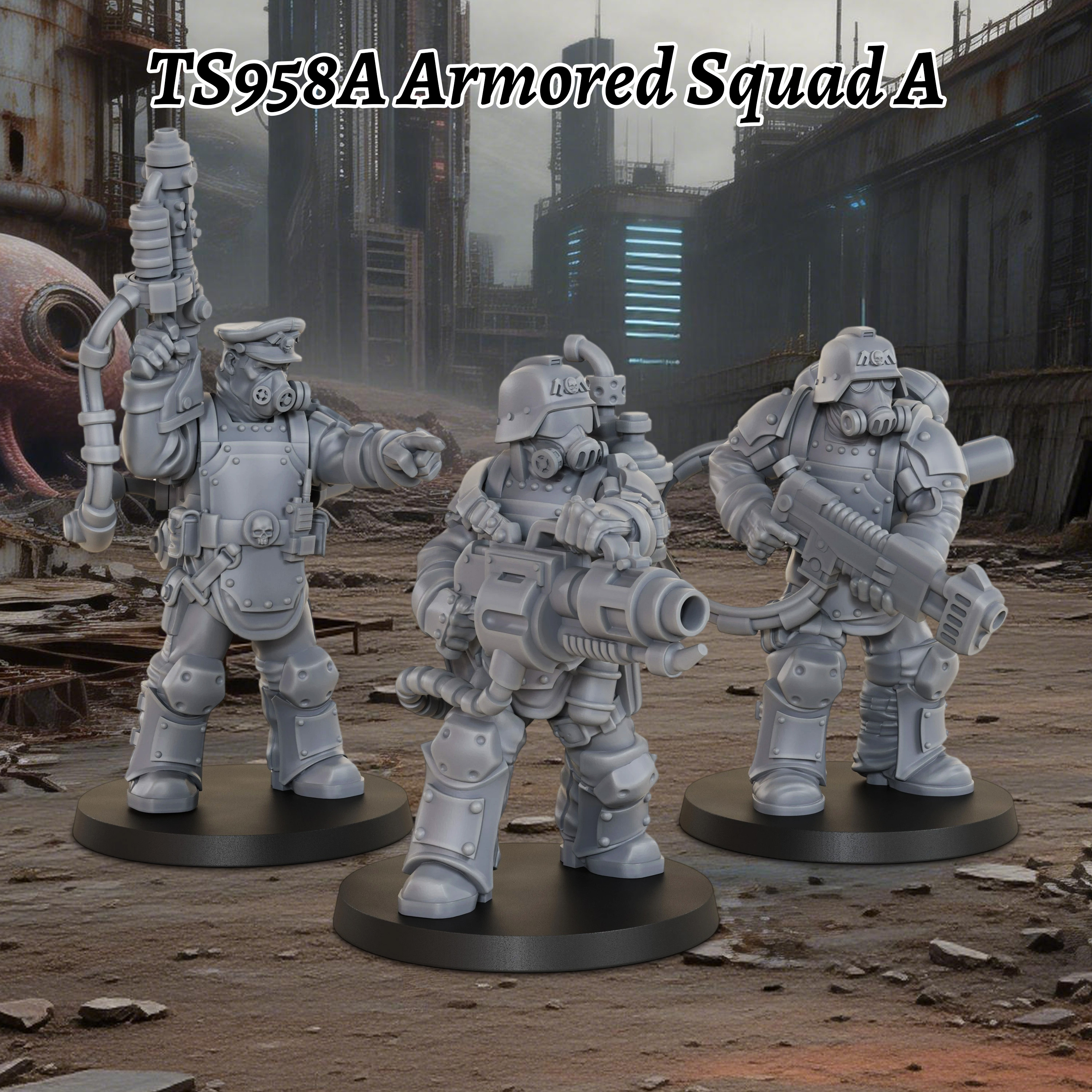 Sci-Fi Armored Squad Miniature - Board Game Zombie のレビューと価格