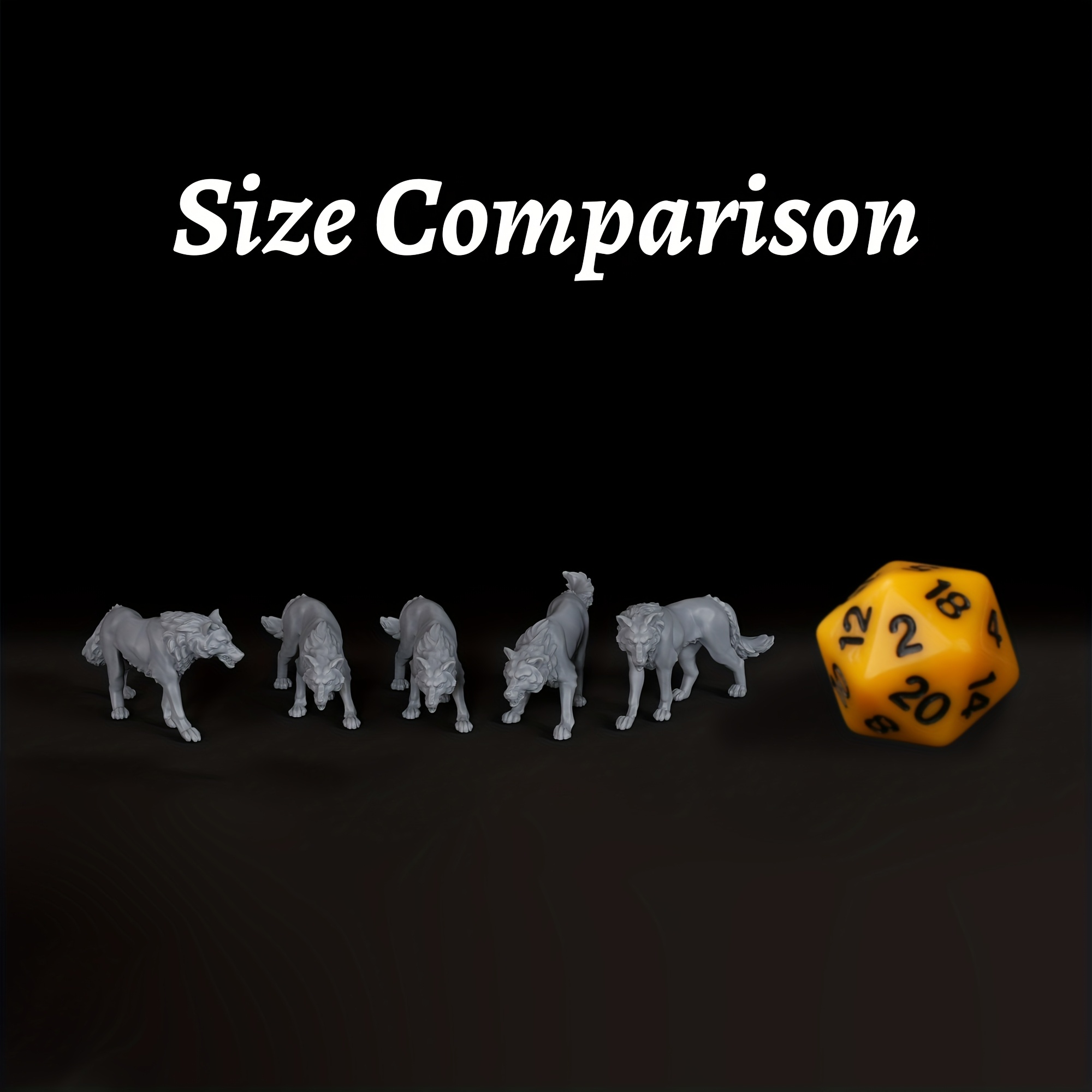 5pcs RPG Wolves Miniatures Set - Board Game Zombie のレビューと価格