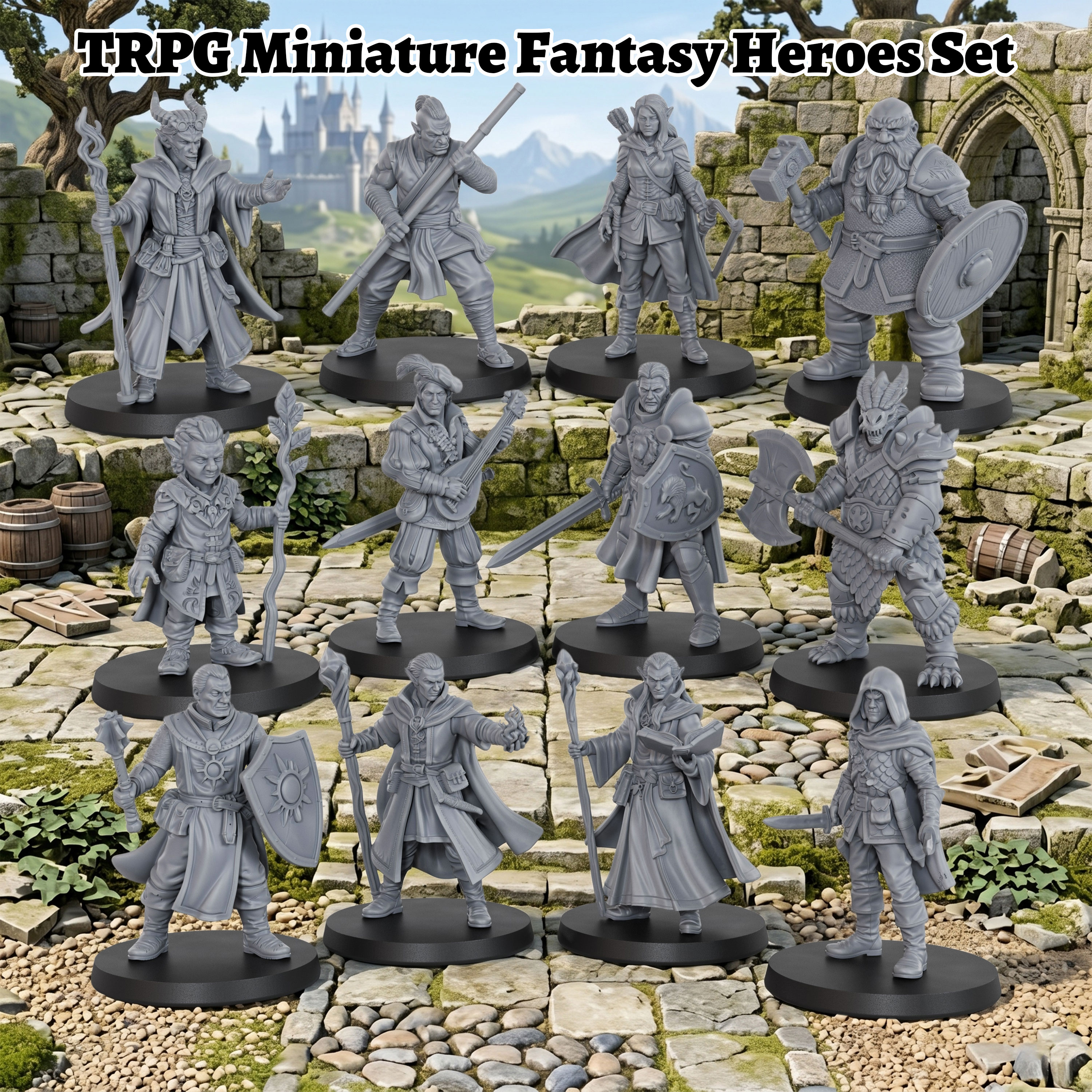 Heroes Mini Set 25mm/1:64 Scal - Board Game Zombie のレビューと価格