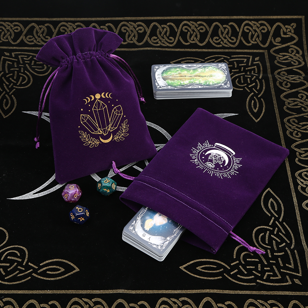 5Pcs Tarot Storage Velvet Bag  - Board Game History のレビューと価格