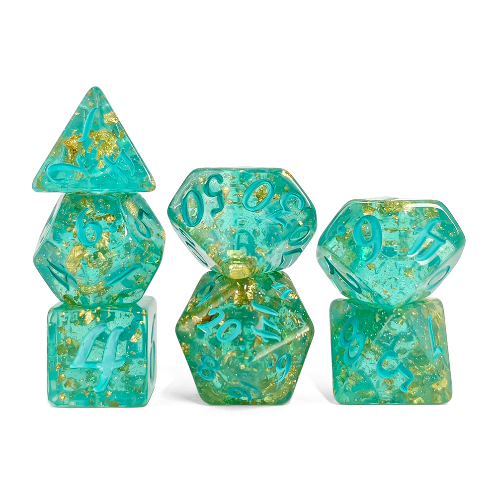7Pcs/set Glitter Dice Set DnD  - Board Game Live のレビューと価格