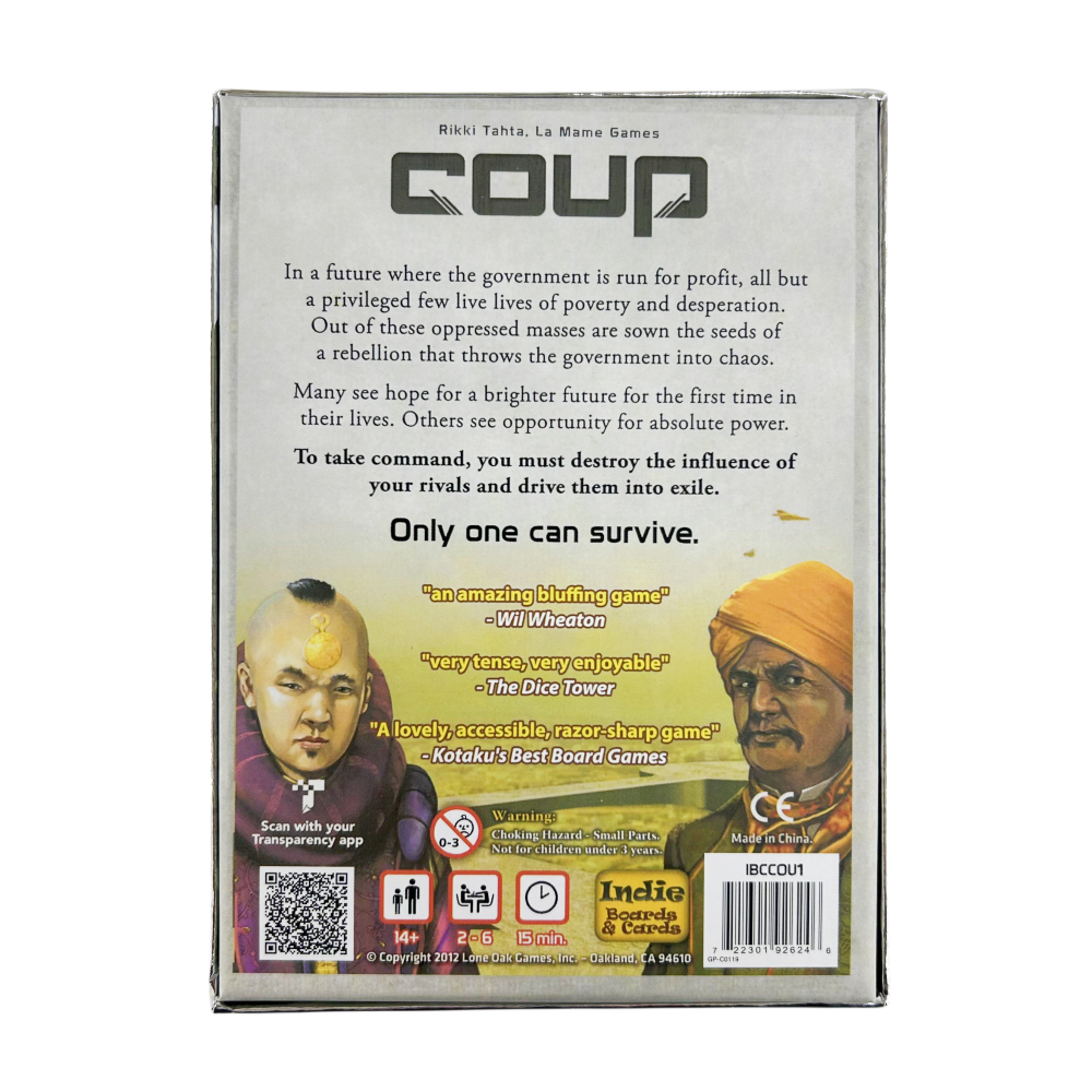 Boards and Cards | Coup | Card - Board Game Risk のレビューと価格