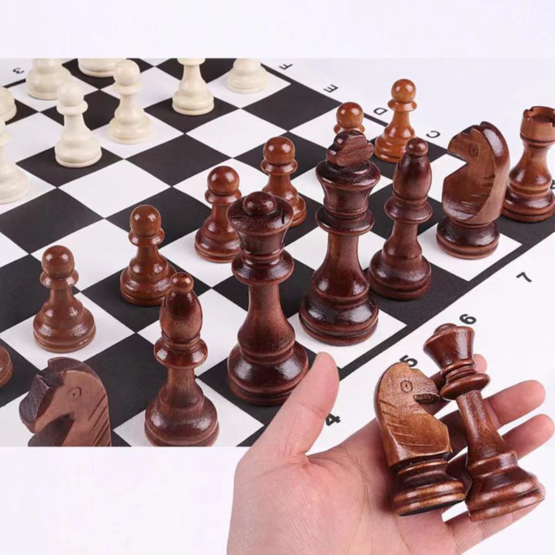 32 Pieces Wooden Chess King He - Board Game Queen のレビューと価格