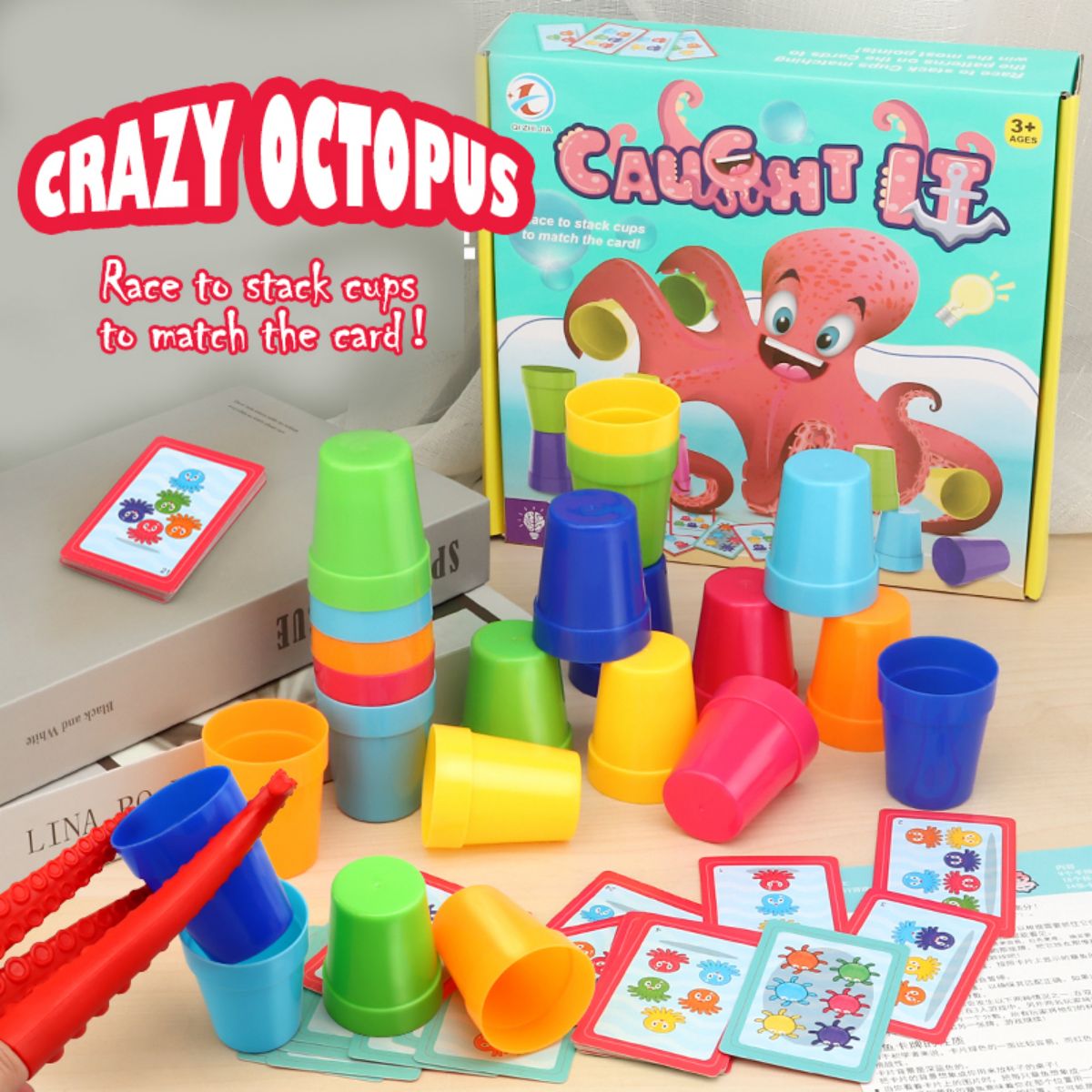 Crazy Octopus Parent-Child Int - Board Game Quick のレビューと価格