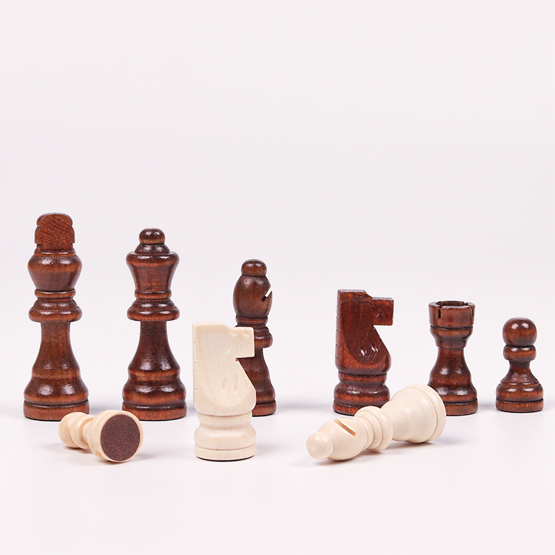 32pcs Wooden Chess Pieces Comp - Board Game Queen のレビューと価格