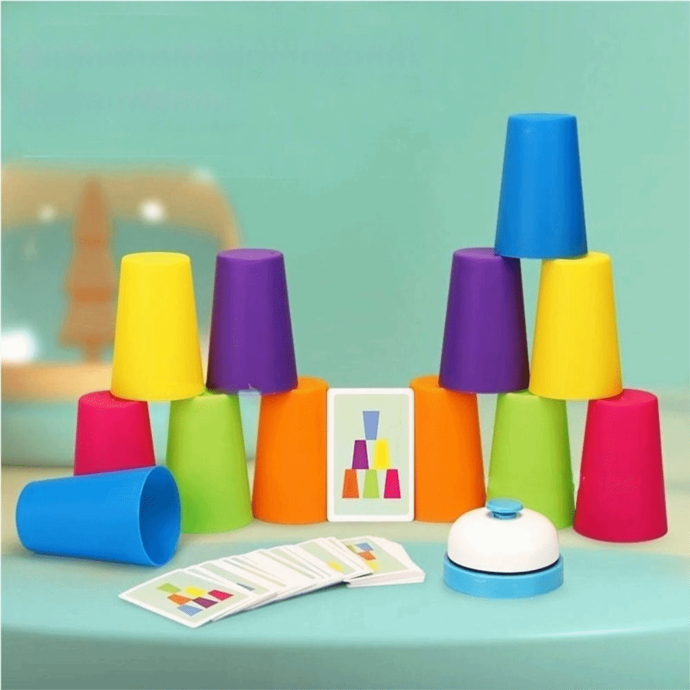Color Learning Stacking Cup Ga - Board Game Quick のレビューと価格