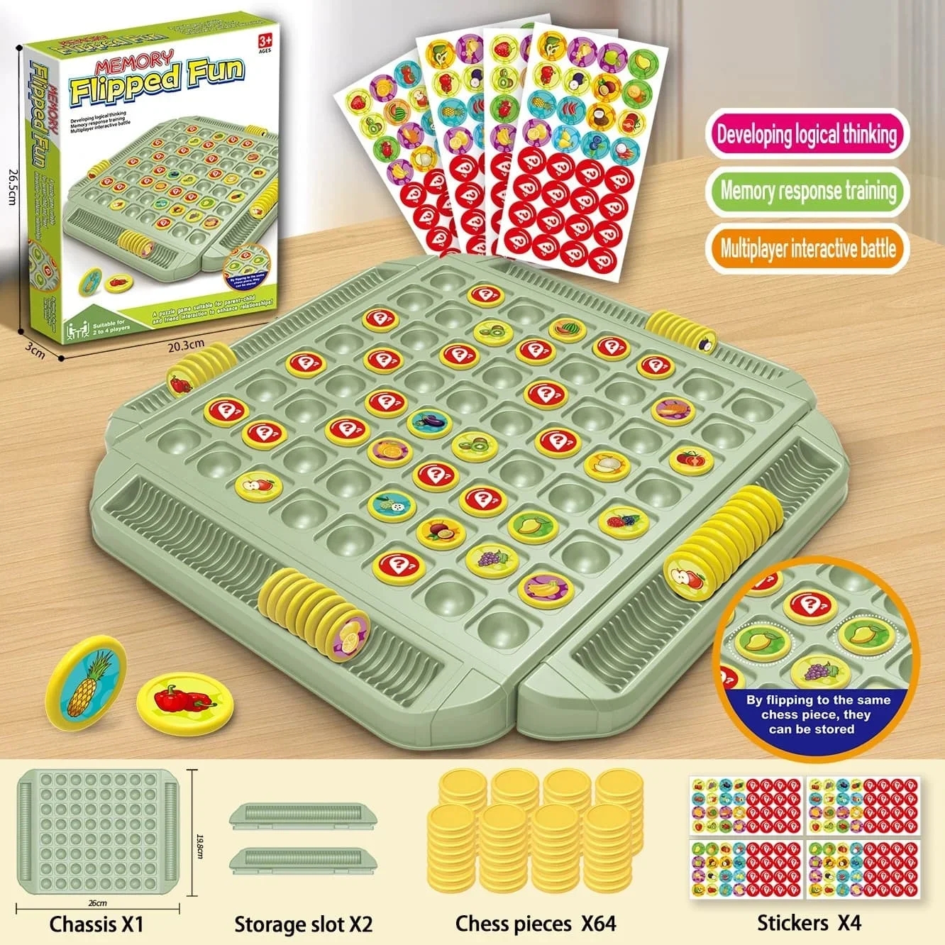 Fruit Flip Chess Memory Match  - Board Game Oath のレビューと価格