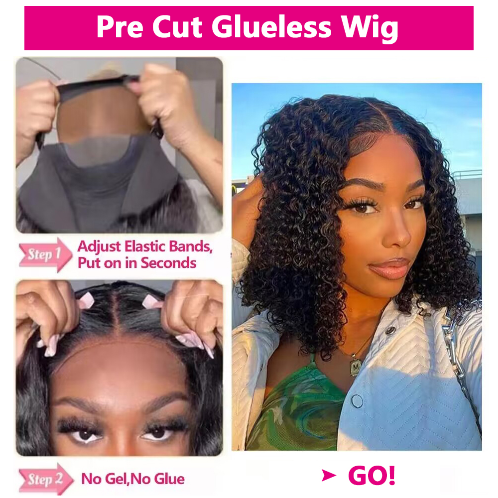4x4 Glueless Wig BoB Human Hai - Board Game Queen のレビューと価格