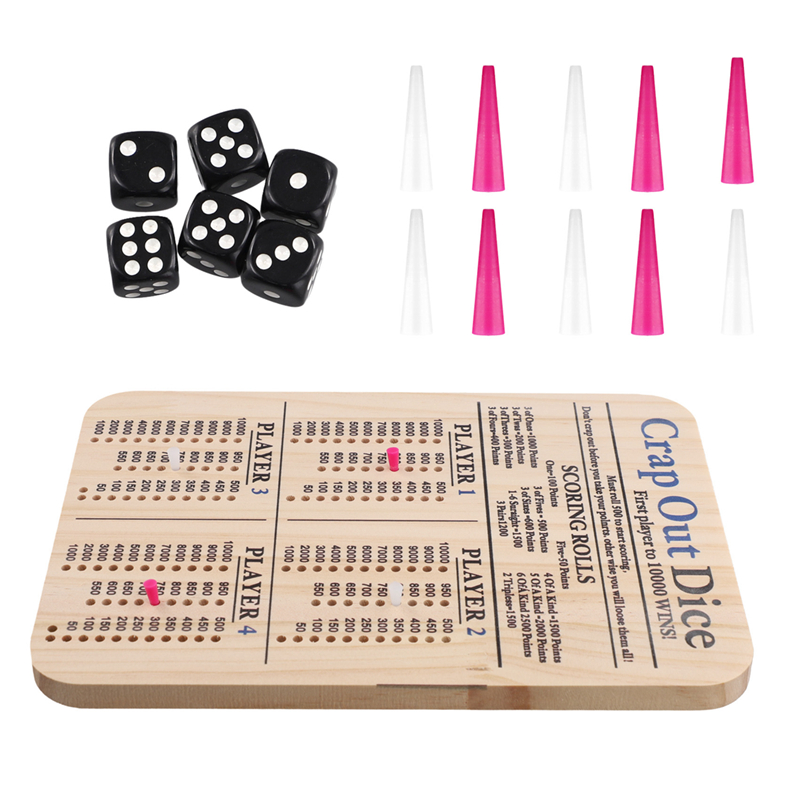 Wooden Crap Out Dice Score Boa - Board Game Family のレビューと価格
